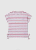 djevojka dulwich pamučna majica s izblijedjelim prugama Pepe Jeans JZ8H1463 - Slika 3