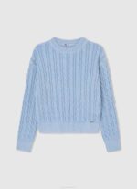 djevojka dulwich pamučni džemper s izblijedjelim prugama Pepe Jeans JZ8H1408 - Slika 5