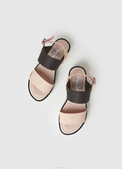 djevojka ljubičasto ružičasta Alexa Rouse sandale s platformom Pepe Jeans JZ8H1338 - Slika 2