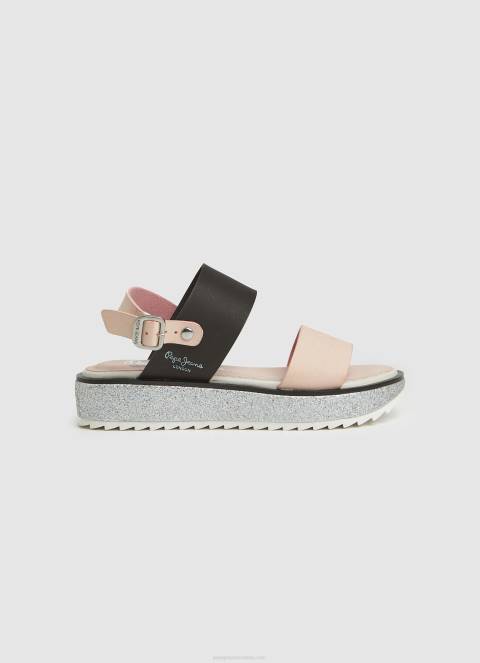 djevojka ljubičasto ružičasta Alexa Rouse sandale s platformom Pepe Jeans JZ8H1338 - Slika 1