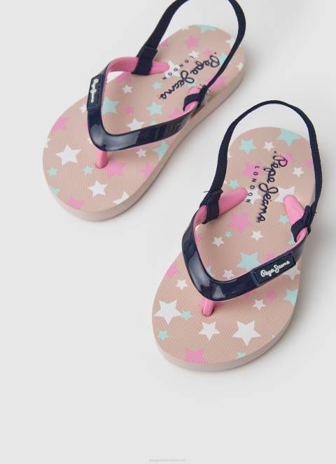 djevojka mornarica dorset stars japanke za plažu Pepe Jeans JZ8H1352 - Slika 3