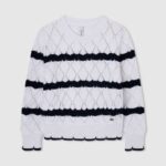 djevojka mousse ažurni žersej s prugastim uzorkom Pepe Jeans JZ8H1410