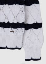 djevojka mousse ažurni žersej s prugastim uzorkom Pepe Jeans JZ8H1410 - Slika 3
