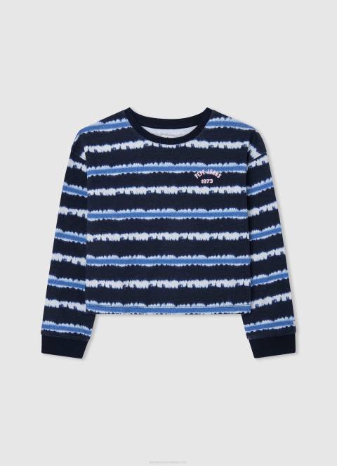 djevojka mousse ažurni žersej s prugastim uzorkom Pepe Jeans JZ8H1410 - Slika 5