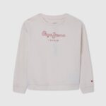 djevojka mousse pamučni džemper s otisnutim logotipom Pepe Jeans JZ8H1404