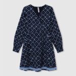 djevojka multi kratka haljina s geometrijskim printom Pepe Jeans JZ8H1387