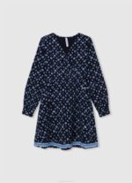 djevojka multi kratka haljina s geometrijskim printom Pepe Jeans JZ8H1387