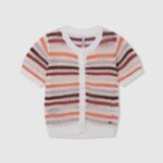 djevojka multi pamučni kardigan s prugastim printom Pepe Jeans JZ8H1417