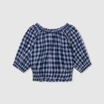 djevojka multi vrh sheily kariranog printa Pepe Jeans JZ8H1419