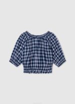 djevojka multi vrh sheily kariranog printa Pepe Jeans JZ8H1419
