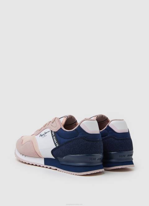 djevojka nježno ružičasta london basic tenisice za trčanje Pepe Jeans JZ8H1318 - Slika 4