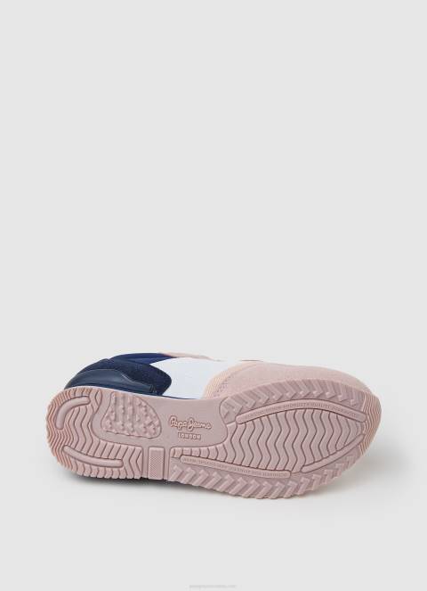 djevojka nježno ružičasta london basic tenisice za trčanje Pepe Jeans JZ8H1318 - Slika 5