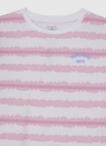 djevojka nježno ružičasta pamučni džemper s izblijedjelim prugama Pepe Jeans JZ8H1409 - Slika 3