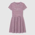 djevojka ocean haljina s prugastim printom Pepe Jeans JZ8H1377