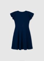 djevojka ocean krep haljina s prekriženim dekolteom Pepe Jeans JZ8H1373 - Slika 2