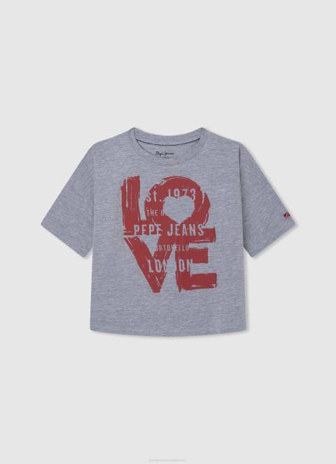 djevojka ocean kutijasta majica s printom logotipa Pepe Jeans JZ8H1448 - Slika 5