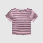 djevojka ocean rebrasta majica s prugastim printom Pepe Jeans JZ8H1466