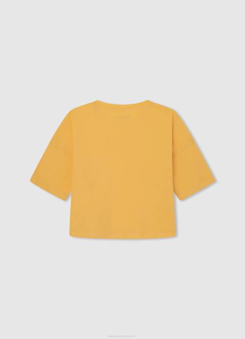 djevojka sjaj kutijasta majica s printom logotipa Pepe Jeans JZ8H1479 - Slika 2