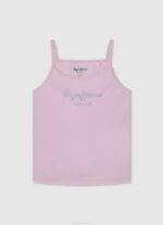 djevojka sjaj majica s otisnutim logotipom Pepe Jeans JZ8H1432 - Slika 4