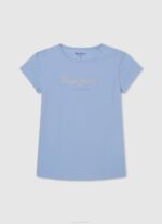 djevojka sjaj majica sa svjetlucavim logom Pepe Jeans JZ8H1468 - Slika 5