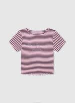 djevojka studio crvena majica sa svjetlucavim logom Pepe Jeans JZ8H1469 - Slika 5