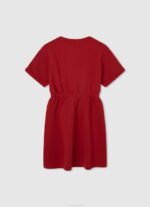 djevojka studio crvena mini haljina sa zaobljenim ovratnikom Pepe Jeans JZ8H1390 - Slika 2