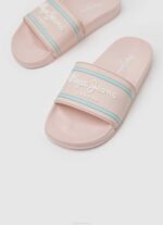djevojka svijetloružičasta slider japanke za plažu s logotipom Pepe Jeans JZ8H1347 - Slika 3