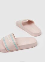 djevojka svijetloružičasta slider japanke za plažu s logotipom Pepe Jeans JZ8H1347 - Slika 4