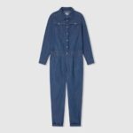 djevojka traper dugi pamučni traper kombinezon Pepe Jeans JZ8H1363