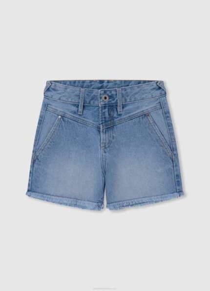 djevojka traper kratke traper hlače regularnog kroja Pepe Jeans JZ8H1486