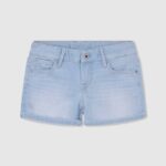 djevojka traper kratke traper hlače regularnog kroja Pepe Jeans JZ8H1503