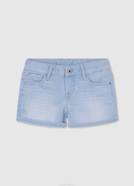 djevojka traper kratke traper hlače regularnog kroja Pepe Jeans JZ8H1503