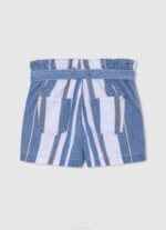 djevojka traper kratke traper hlače s prugastim printom Pepe Jeans JZ8H1508 - Slika 2