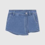 djevojka traper kratke traper suknje regularnog kroja Pepe Jeans JZ8H1511