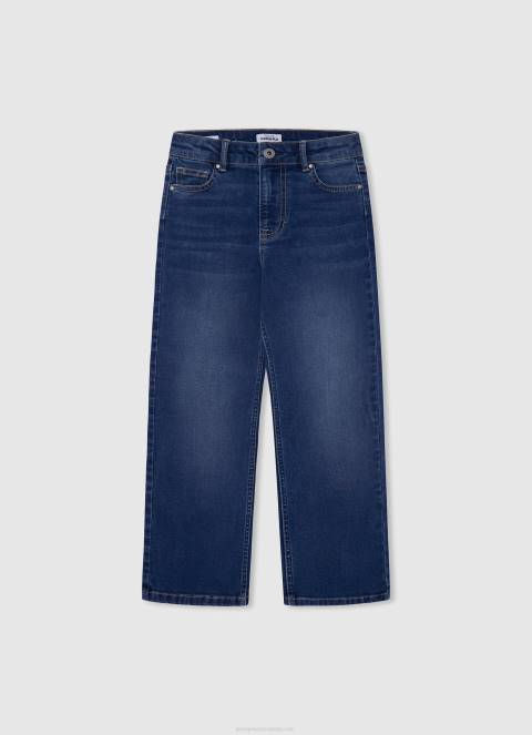 djevojka traper ljubičaste traperice visokog struka opuštenog kroja Pepe Jeans JZ8H1362 - Slika 5