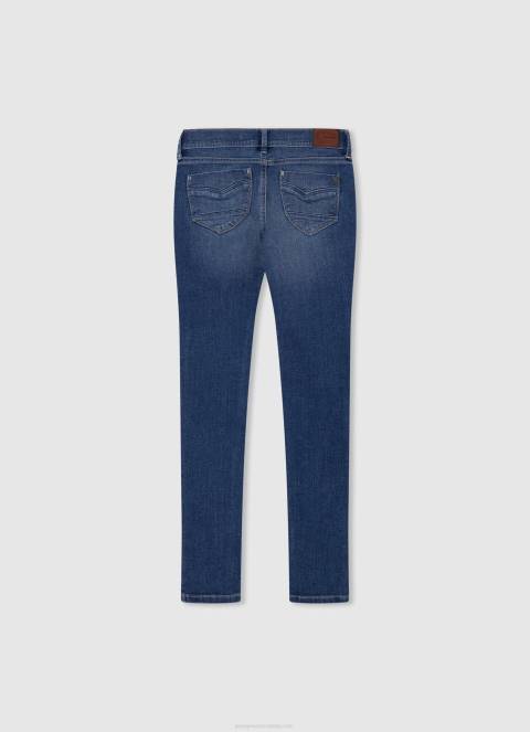 djevojka traper pixlette traperice srednjeg kroja uskog kroja Pepe Jeans JZ8H1361 - Slika 2