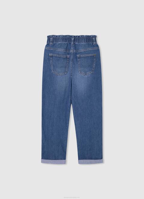 djevojka traper reese taper fit traperice visokog struka Pepe Jeans JZ8H1366 - Slika 2