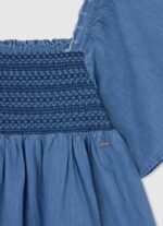 djevojka zaljev izvezena haljina od trapera Pepe Jeans JZ8H1380 - Slika 3