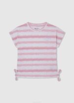 djevojka zaljev majica sa svjetlucavim logom Pepe Jeans JZ8H1465 - Slika 5