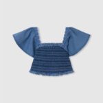 djevojka zaljev sia top od traper tkanine Pepe Jeans JZ8H1446