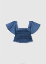 djevojka zaljev sia top od traper tkanine Pepe Jeans JZ8H1446
