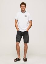 muškarci bijela bejzbol ovratnik pique polo majica Pepe Jeans JZ8H1087 - Slika 2