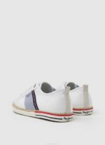 muškarci bijela blucher platnene tenisice Pepe Jeans JZ8H1216 - Slika 4