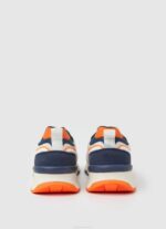 muškarci bijela brit pro neon kombinirane tenisice Pepe Jeans JZ8H1221 - Slika 4