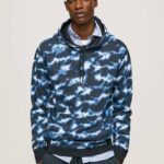 muškarci bijela džemper s kamuflažnim printom Pepe Jeans JZ8H879