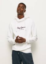muškarci bijela džemper s logotipom visoke gustoće Pepe Jeans JZ8H903 - Slika 2