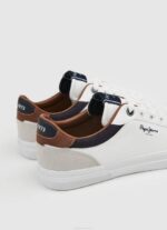 muškarci bijela kenton court kombinirane tenisice Pepe Jeans JZ8H1238 - Slika 5