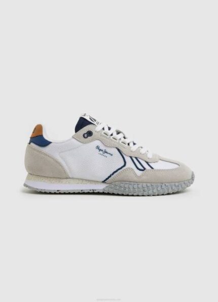 muškarci bijela kombinirane retro tenisice Pepe Jeans JZ8H1231