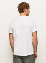 muškarci bijela majica s logotipom slova Pepe Jeans JZ8H977 - Slika 4