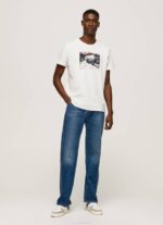 muškarci bijela majica s printom fotografija Pepe Jeans JZ8H955 - Slika 2